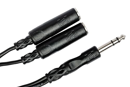 Hosa YPP-118 Y Cable, 1/4 Inch TRS a Dual 1/4 Inch TRSF miniatura 4