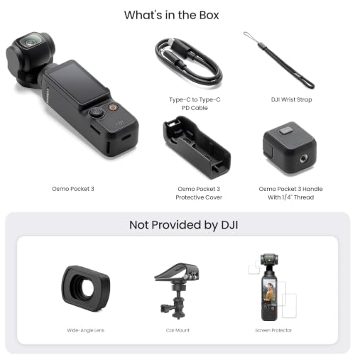 Image of DJI Osmo Pocket 3 Enhanced Car Mount Bundle, Vlogging Camera with 1'' CMOS