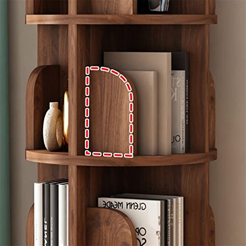 Rotazione a 360° Kinder Bücherregal aus Massivholz, Eckregal für Bilderbücher, Zeitschriftenständer, Rundes Bücherregal für Wohnzimmer und Couchtisch, Kinderzimmer Möbel