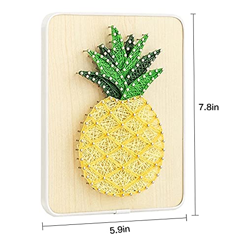 Image of BAZIMA ALICE DIY String Art Kit for Beginner, DIY Pineapple Craft Kit,Unique Gift,Craft Kit for Holidays