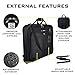 ZEGUR Premium Suit Garment Bag Carry On - Hangs 4 Suits - Travel & Business with Shoulder Strap and Laptop Compartment