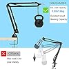 YOUSHARES Shure MV7 Boom Arm with Mic Cover Foam - Mic Windscreen and Dual Layered Mic Pop Filter for Shure MV7 USB Podcast Microphone #1