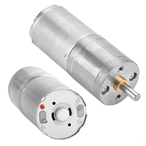 Getriebemotor 25mm DC 12V 25GA-370 Low Speed ​​Metall High Mini Getriebemotor für elektronische DIY 5-1000RPM(12V 1000RPM)