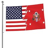 Double Sided Flag of the United States Secretary of the Army And America Flag 2x3 Ft Outdoor Decoration Banner For All Weather Polyester Flags For Home Patio