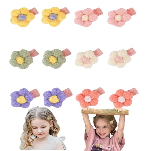 12 Stück Baby Haarspangen,Haarspange Baby Haarschmuck,Blumenspangen,Plüsch Blume Haarspangen,Niedliche Rutschfeste Haarschmuckstücke,Modischer Kleiner Haarschmuck,Geeignet Für Babys Mädchen Und Frauen