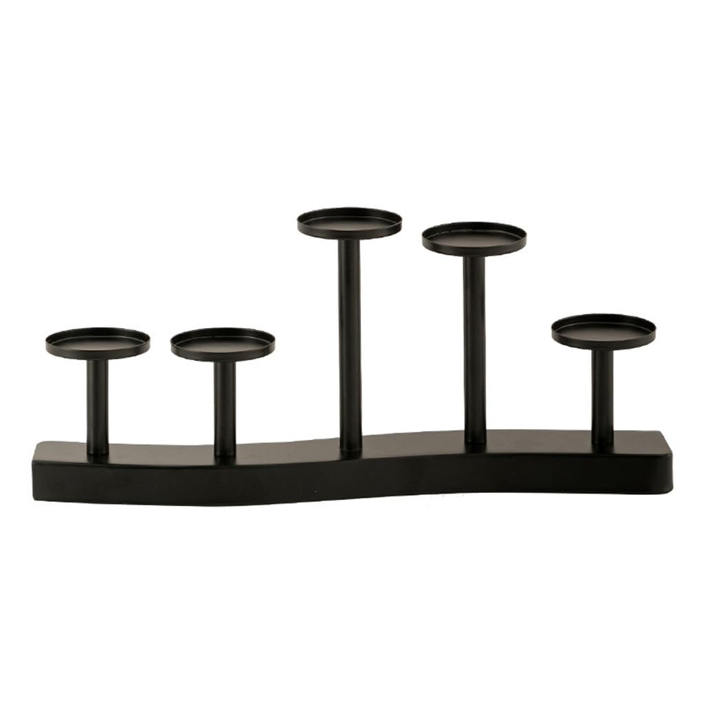 HTTGDGDH Candlestick Detachable Candle Holder Home Romantic Candlelight Dinner Wedding Candle Stand Decoration,D-Light Grey