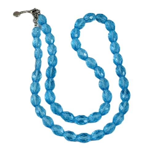 Collier de perles de topaze bleue pour sublimer vos tenues d'été et vos soirées