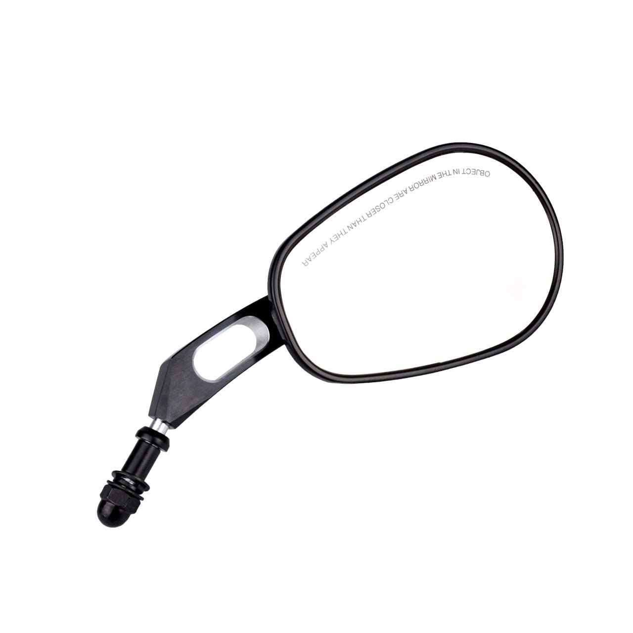 KATUR Moto 8MM 10MM Rétroviseurs d'extrémité de guidon Rétroviseur Moto Noir Edge Cut Rétroviseurs latéraux pour Har ley Street Bob FXDB Fat Boy Iron 883 XL883N Sportster 1200 Custom XL1200C