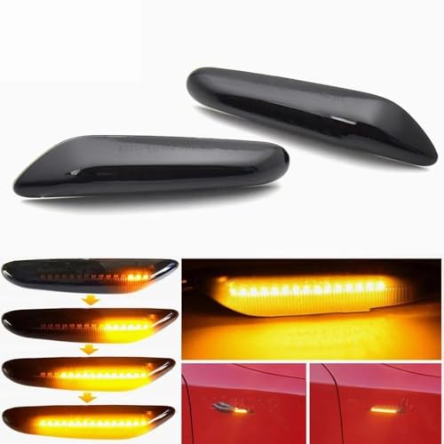 Indicador luz posición lateral intermitente secuencial dinámico ahumado E60 E90 E87 Serie 1 3 5 3