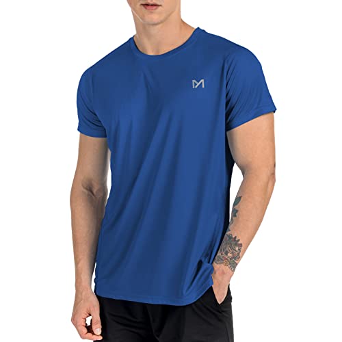 MEETYOO Men Swim Shirts,UPF 50+ Sun Protection Shirts for Men Rash Guard Shirt with Workout Athletic Shirt