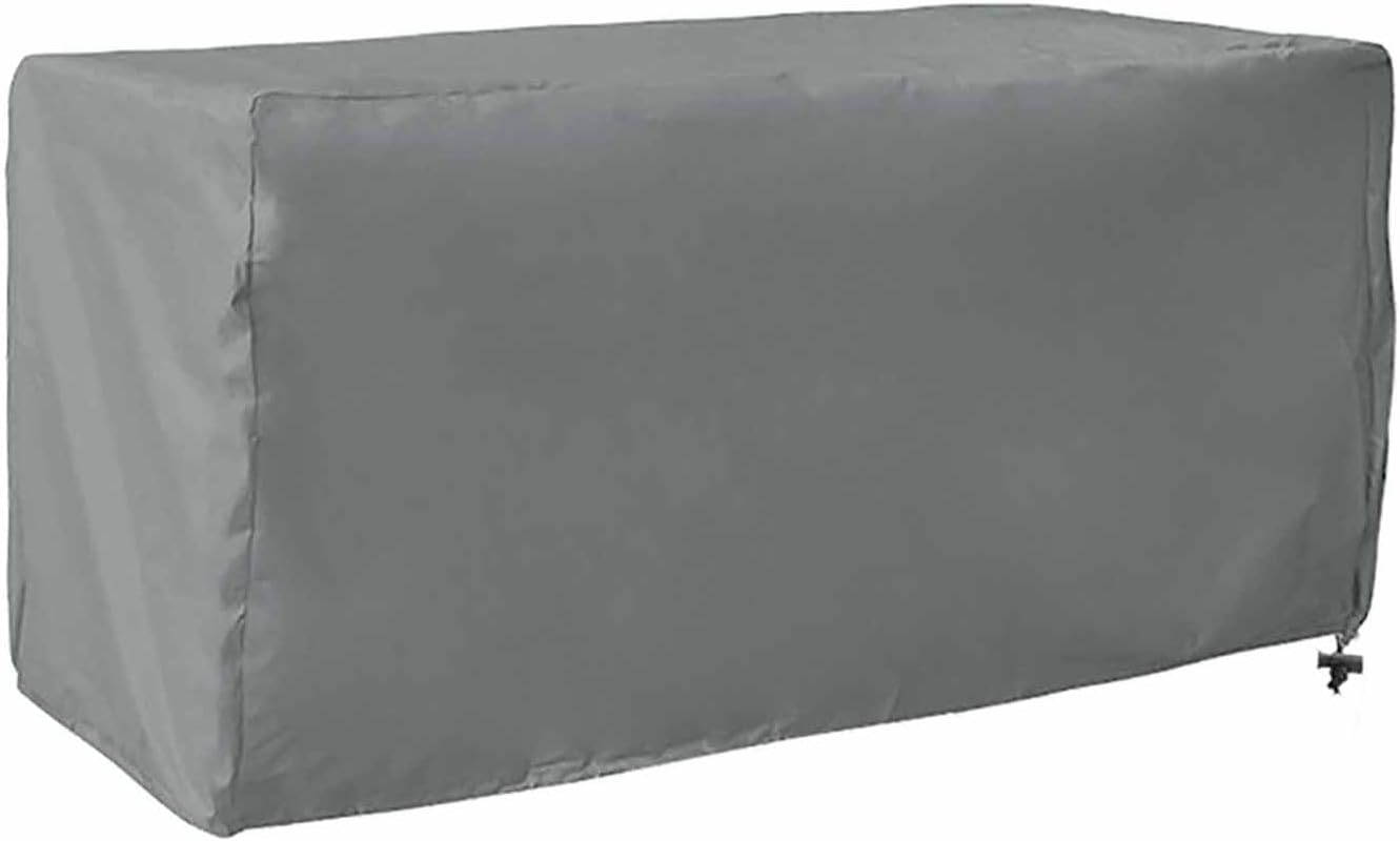 Waterproof Patio Furniture Cover, Heavy Duty 210D Oxford Outdoor Deck Box Cover, Dustproof and Snowproof Protective Cover for Table, Chair, and Bench Storage