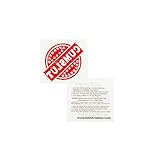 1 x APPROVED CUMSLUT - Stempel Abzeichen in rot - Sexy Kinky Fetisch Tattoo (1)