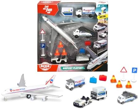 Dickie Toys Plastic Standard Airport Playset (Multicolor) - 36-1200 Months