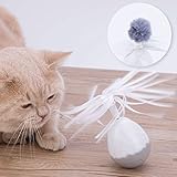 JUGUETE ELECTRÓNICO PARA GATOS 2 EN 1: Un juguete giratorio para gatos con dos cabezas desmontables (un recambio extra) que atrae la atención del gato y le estimula a perseguir y dar palmadas. Usted puede obtener 2 características dentro de una compra, gran valor. Viene con 2 pilas AAA para una mayor y más larga diversión