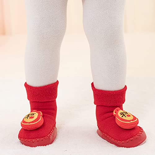 Children Toddler Shoes Autumn and Winter Boys and Girls Floor Socks Shoes Warm and Comfortable Chinese Toddler Shoes 64