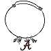 NCAA Siskiyou Sports Womens Alabama Crimson Tide Charm Bangle Bracelet One Size Team Color
