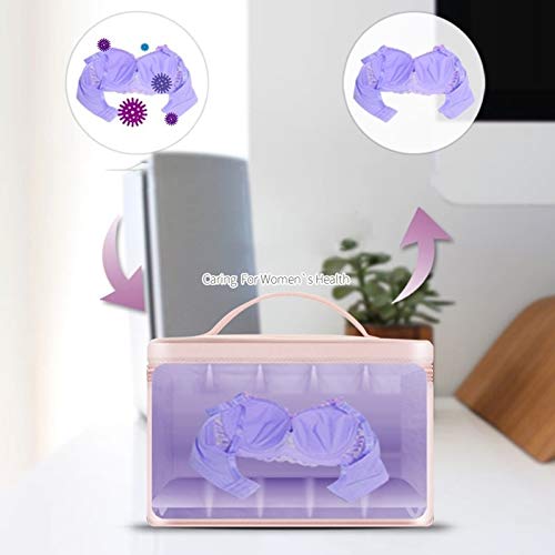Desinfectante de luz UV bolsa, Uvc Limpiador de desinfección de la lámpara, llevada ultravioleta Esterilización caja, hogar plegable portátil Esterilización Rectángulos, elimina el 99,9% de las bacter