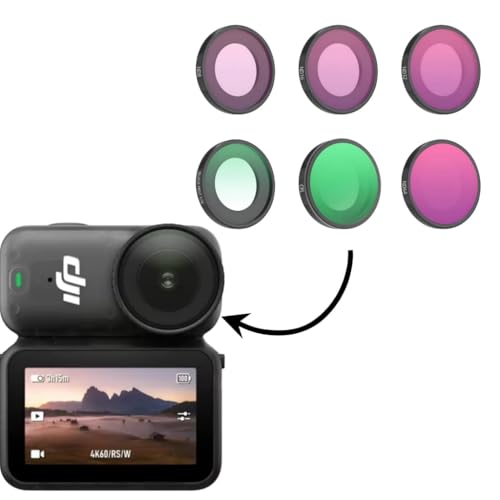 Image of GetZget Sunnylife ND Filters 6 in 1 Set Compatible with DJI Osmo Nano Multi-Coated German Glass, Premium Lens Protection for Crystal-Clear Shots Filming Accessories