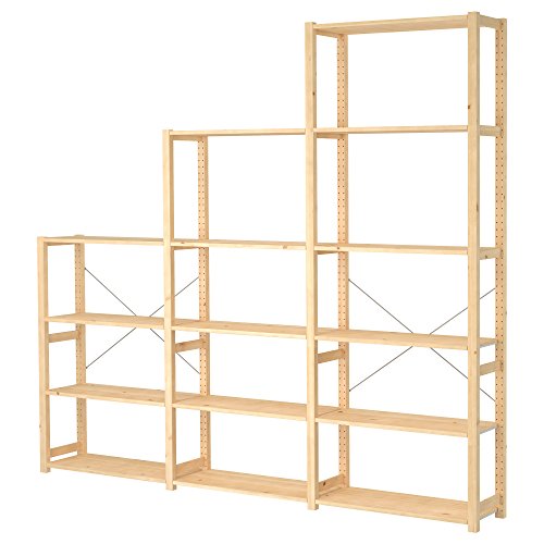 Ikea IVAR 3 secciones/estantes, 259 x 30 x 226 cm, pino