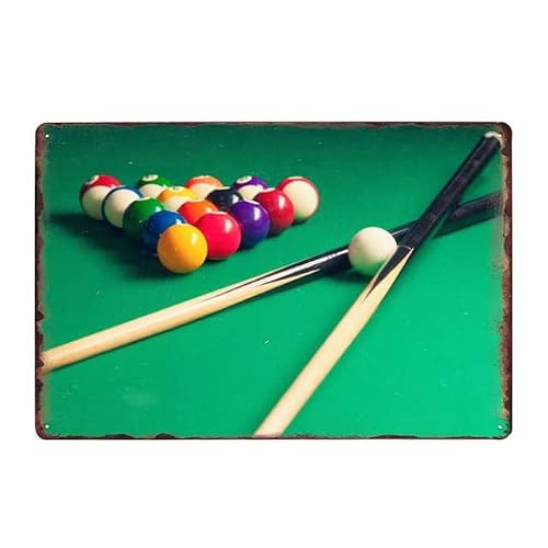 Billiards club - Metal Tin Sign Retro Vintage Plaque