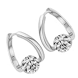 Pendientes de aro para mujer, joyería moderna y elegante, aretes de aro de plata para citas, viajes, madre, hermanas, amigas, esposa, novia, boda, día de San Valentín, Refer to description, Cobre