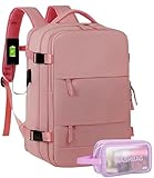 [KIT] Mochila Viagem Feminina Mala de Bordo Bagagem de Mão + Nécessaire Wash Bag