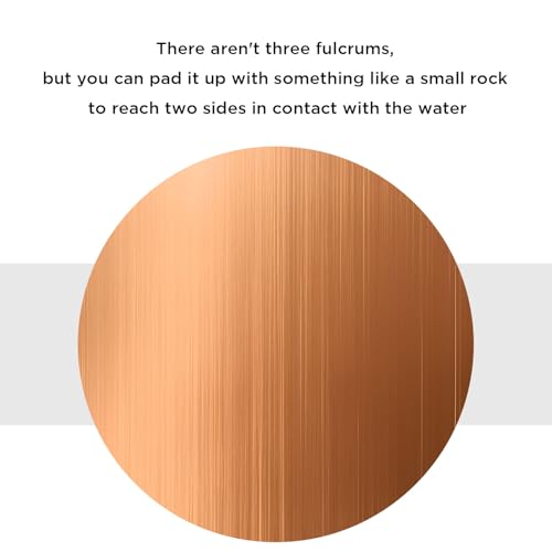 Joyfulmap Disco de purificação de banho de pássaro de cobre de 3 peças, disco de limpeza de cobre 99