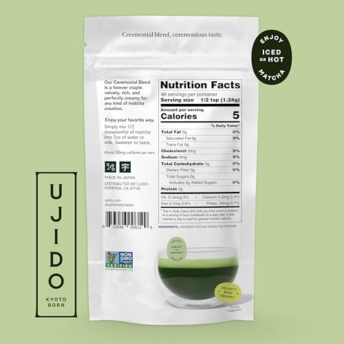 Ujido The Path of Zen Japanese Matcha Green Tea Powder Ceremonial Blend (2 oz)