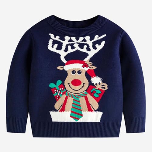 Children's Cartoon Sweater Toddler's Xmas Crewneck Pullover Christmas Sweater for Boys Girls Christmas Sweater2
