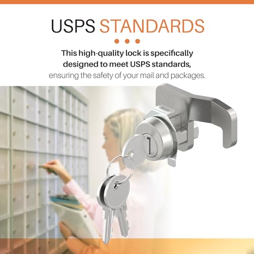 1570 Replacement Mail Box Lock Replacement for Florence F Series CBU & 4C Mail Units L-1172C, C9100 with 3 Keys and a Latch, Replacement USPS Mailbox Key Lock by Xinxinlin - Image 7