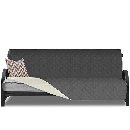 Sofa Shield Patented Futon Slipcover, Reversible Tear Resistant Soft Quilted Microfiber, 70
