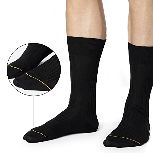 Ciocca Short mid-calf socks classic rib, medium weight cotton - 5 Pairs - reinforced toe - MADE IN ITALY2