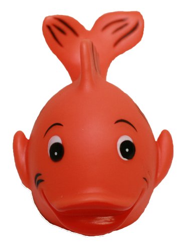 Waddlers Rubber Ducks Family Rubber Gold Fish, Brand Bathtub Rubber Toy That Floats Upright, All Depts. Rubber Gold Fish Birthday Baby Shower Christmas Stocking Stuffers Pet Lovers Gift