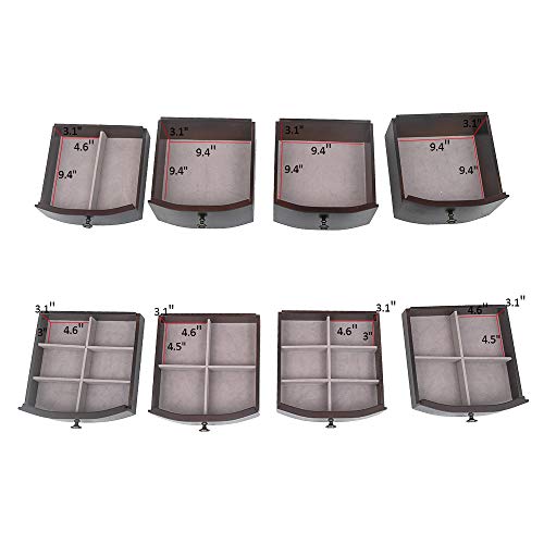 Mtfy Standing Jewelry Armoire Cabinet,Jewellery Box Organizer Jewelry Chest With 8 Drawers,2 Swing Doors,16 Necklace Hooks,Makeup Mirror (9-Layer 8 Drawers) #TOP4