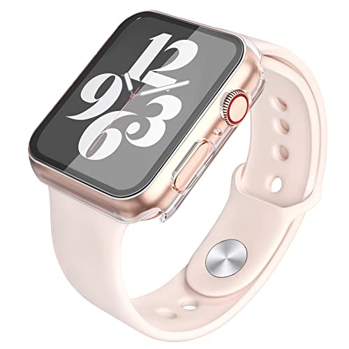 image for Misxi 2 Pack Hard PC Case with Tempered Glass Screen Protector Compati