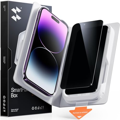 Image of SMARTDEVIL 2 Pack Tempered Glass for iPhone 14 Pro Privacy Screen Protector | Military-Grade Shatterproof Protection, 9H Hardness, Anti-Spy Privacy Film, Fast & Easy Installation, Case Friendly Design
