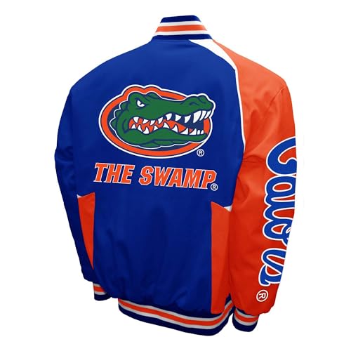 2Bhip NCAA University of Florida Gators Adult Blue Spirit Twill Bomber Jacket Fall Coat Campus Jackets2