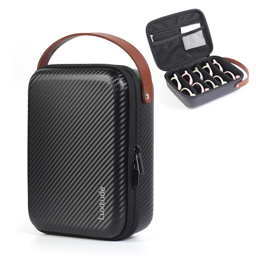 Luxtude Travel Sunglasses Organizer Case for Women Men Glasses Case Multiple Pairs w/Adjustable Slots Hard Shell Sunglass Storage Cases Multiple Eyeglass Organizer for Camping/Road Trip/Beach