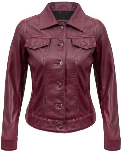 Vintage Style Real Lambskin Outwear Jackets For Womens - Stylish Turn Down Collar Casual Leather Jacket Women3