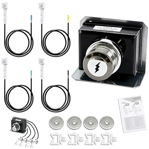 Image of DELSbbq 7629 Genesis Igniter Kit for Weber Genesis 300 Series Front-Control Grills E310 E330 S310 S320 S330, Grill Ignitor Module 4-Outlet Electrodes Replacement for Weber 88826 66836 7628
