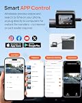 70mai Dash Cam Front and Rear - 2.5K+1080P Dual Dash Camera with HDR, Super Night Vision, F1.55 Aperture, 24H Parking Mode, Built-in Wi-Fi & GPS, G-Sensor, Loop Recording, 64GB Card Included (A410)