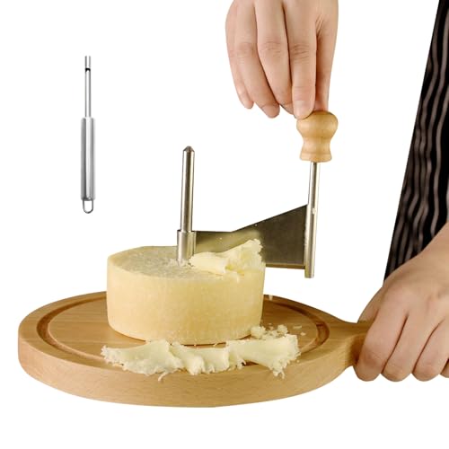 Rueda Ralladora De Queso | Cortador Con Removedor De Corazón,Rizador De Queso Fabricante De Flores Rueda Cortadora | Para Cortes En Forma De Rosa Horneado Cocina Hogar Restaurante Cafetería