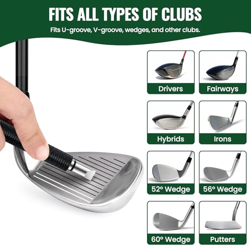 Golf Brush with Groove Sharpener Tool