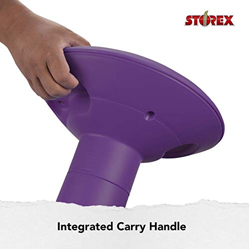 Image of Storex Wiggle Stool - Active Flexible Seating for Classroom and Home Study, Adjustable 12-18 Inch Height, Violet (00307U01C)