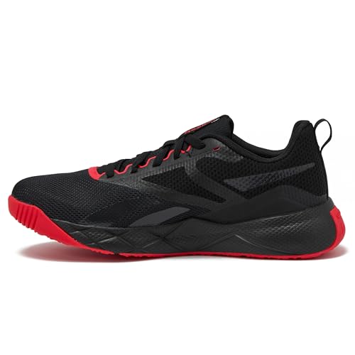 Reebok Men's Nfx Trainer Sneaker, Black/Energy Red/Footwear White, 11.5