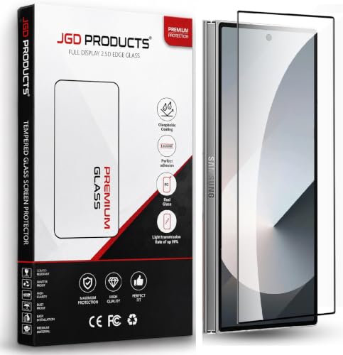 Image of JGD PRODUCTS 100% Fingerprint Unlock Military-Grade Gorilla Tempered Glass for Samsung Galaxy Fold 7 5G with Edge to Edge Coverage - Case Friendly, Anti-scratch and Bubble free With installation kit