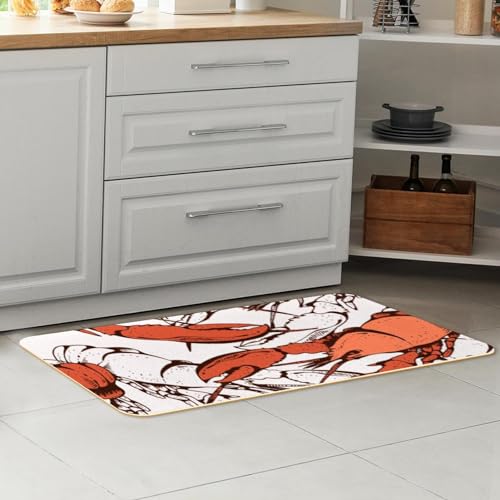 Alfombrilla absorbente de cocina lavable con base de alta fijación 7