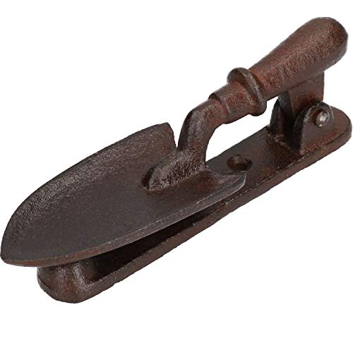 AB Tools Spade Trowel Door Knocker Bell Ringer Cast Iron Garden Tool Shed Shovel Metal