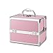 Amasava Trousses à Maquillage Mallette Maquillage avec cloison Boîte à Maquillage Beauty Case avec clé Coffrets Professionnelle Valise Maquillage Coffret cosmétique - 36 × 21.5 × 25.5cm