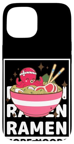 Kawaii Octopus Bowl Of Ramen Noodles More Noods �X�}�z�P�[�X iPhone 15 �p